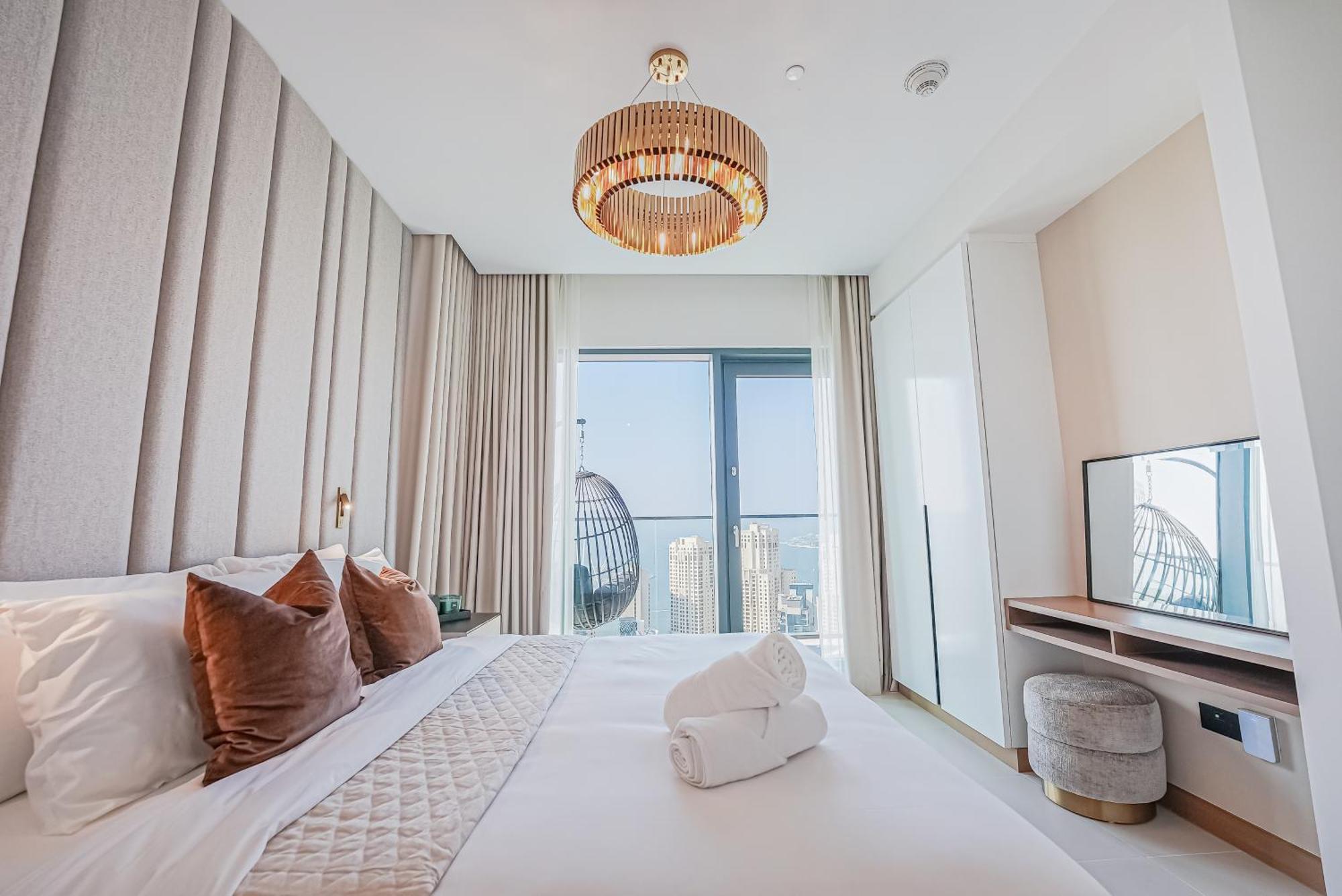 Modern 2Br High Floor Haven In Vida Dubai Marina Apartment Exterior foto