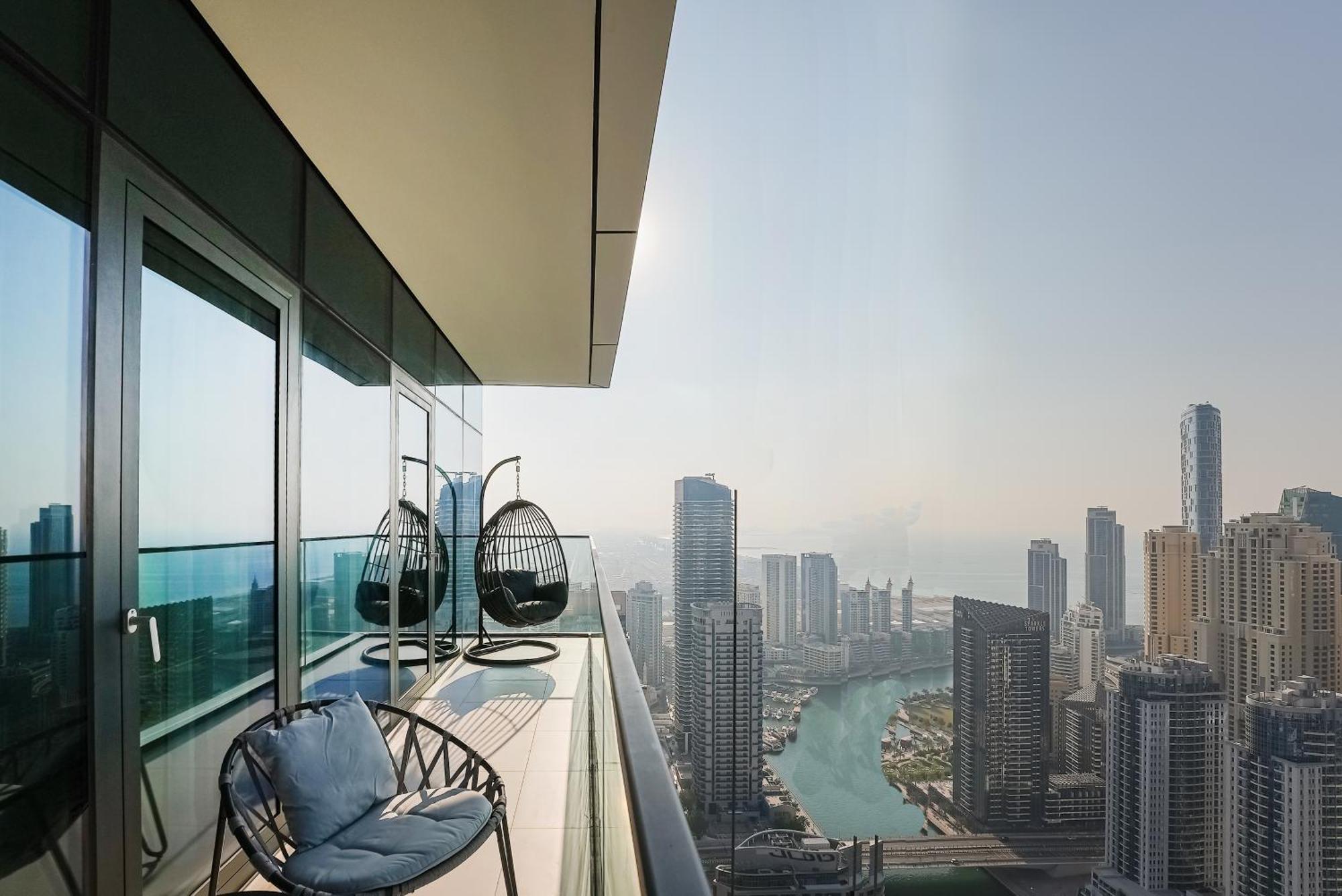 Modern 2Br High Floor Haven In Vida Dubai Marina Apartment Exterior foto