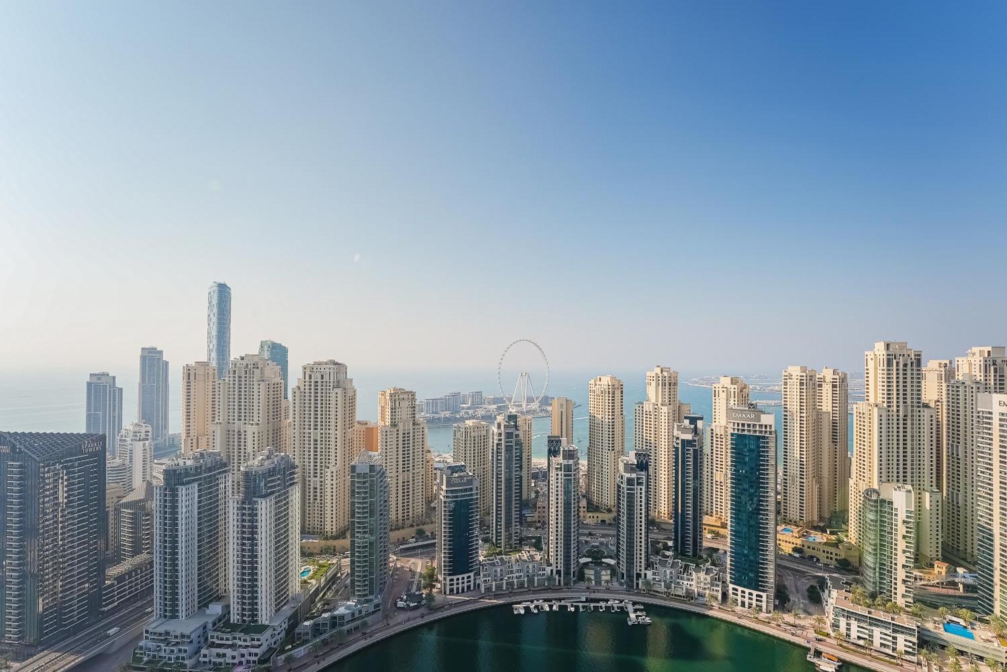 Modern 2Br High Floor Haven In Vida Dubai Marina Apartment Exterior foto