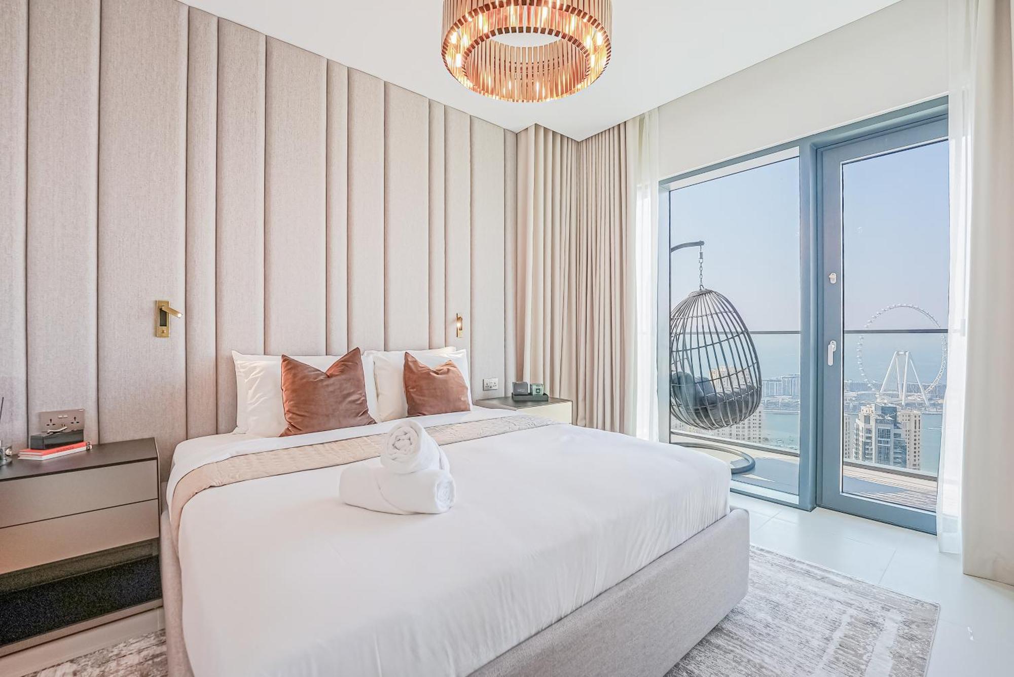 Modern 2Br High Floor Haven In Vida Dubai Marina Apartment Exterior foto