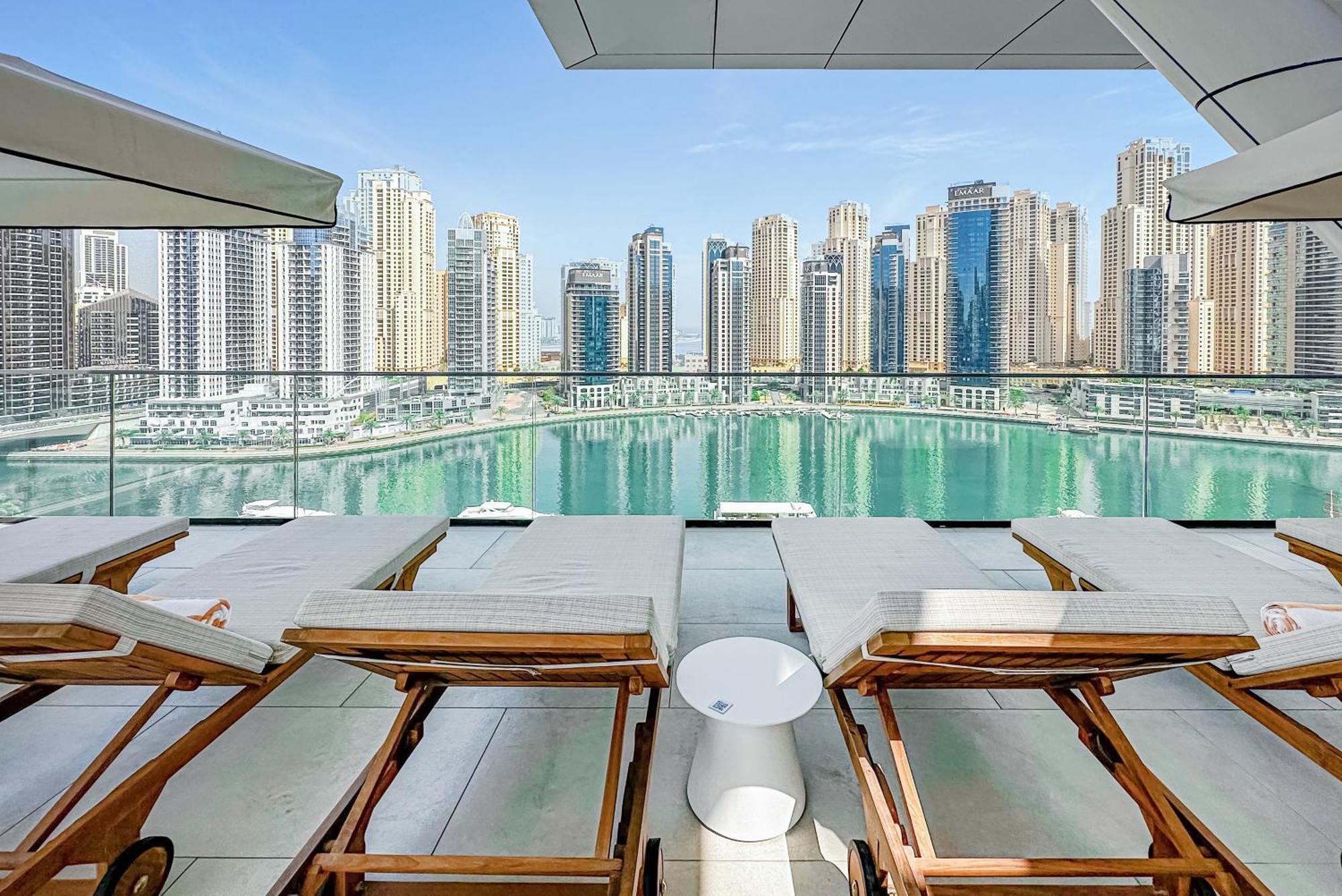 Modern 2Br High Floor Haven In Vida Dubai Marina Apartment Exterior foto
